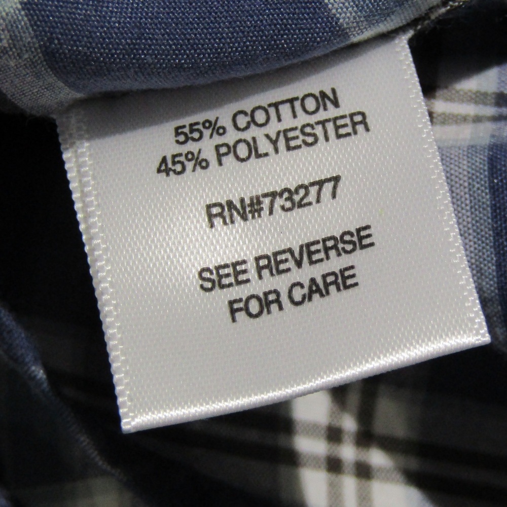 NEW Sonoma Blue Plaid Shirt Size L - Picture 5 of 5